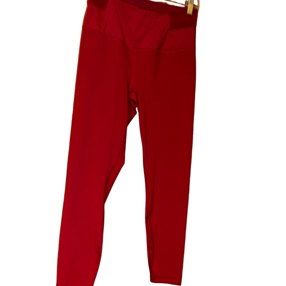 Women Yogalicious lux soft leggings burgundy wine pants size M Medium